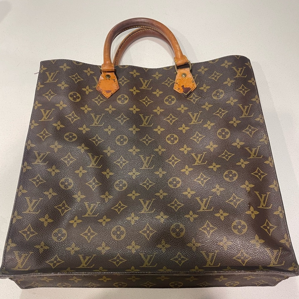Vintage Louis Vuitton Brown Monogram Sac Plat
